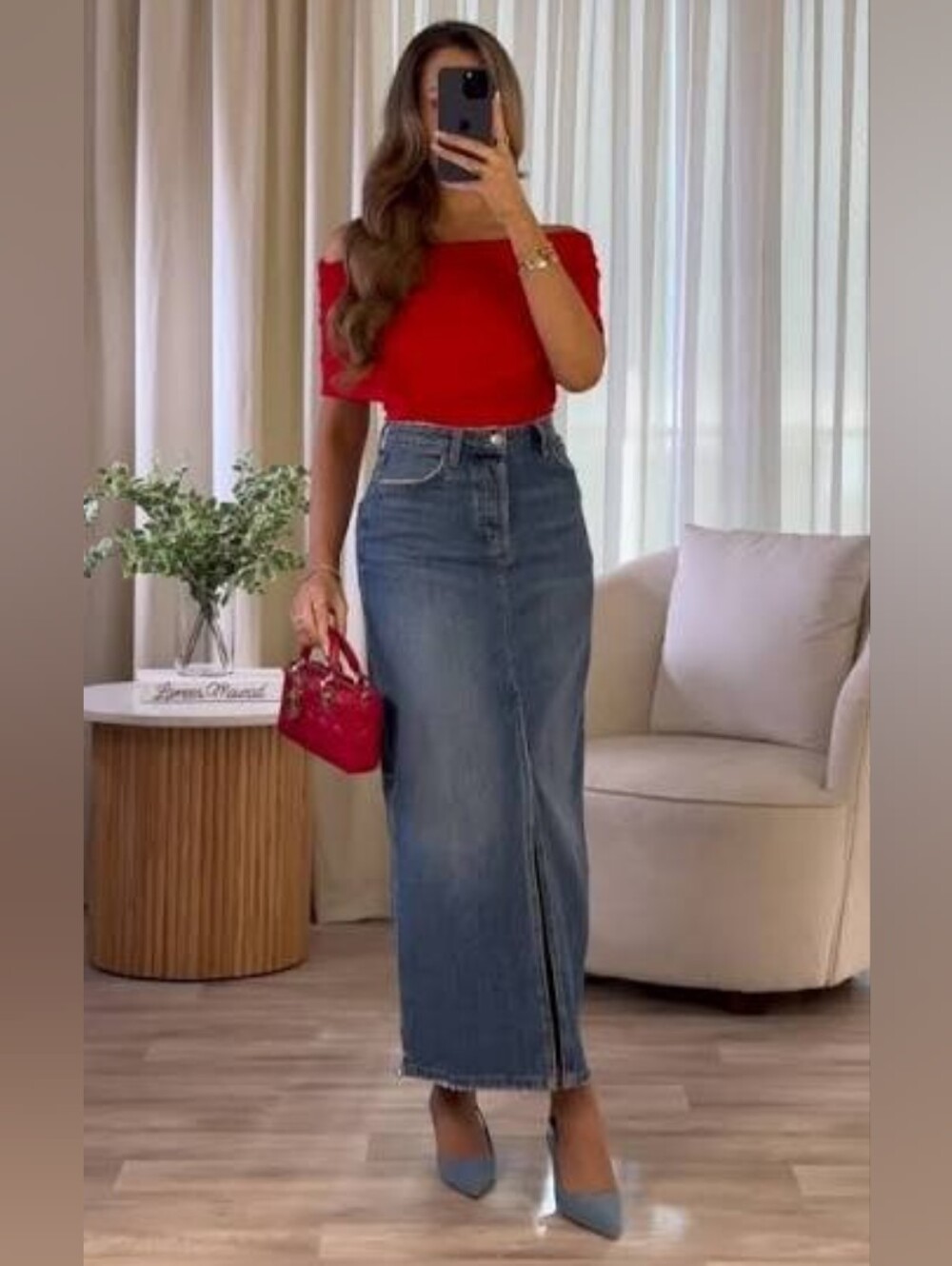 Zara Denim Skirt